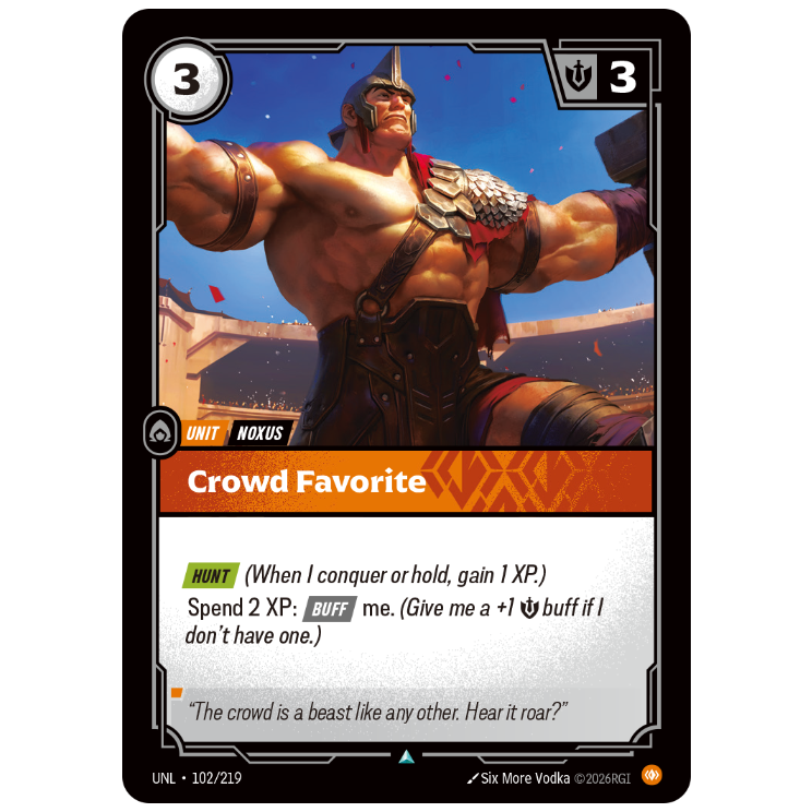 Riftbound TCG - Crowd Favorite | Unleashed 102/219