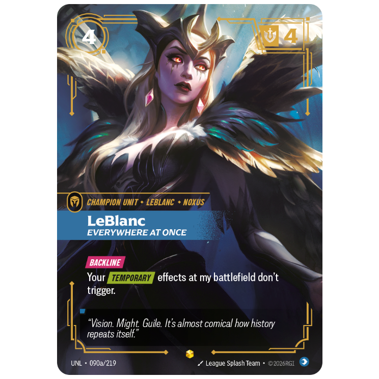 Riftbound TCG - LeBlanc, Everywhere at Once | Unleashed 090a/219