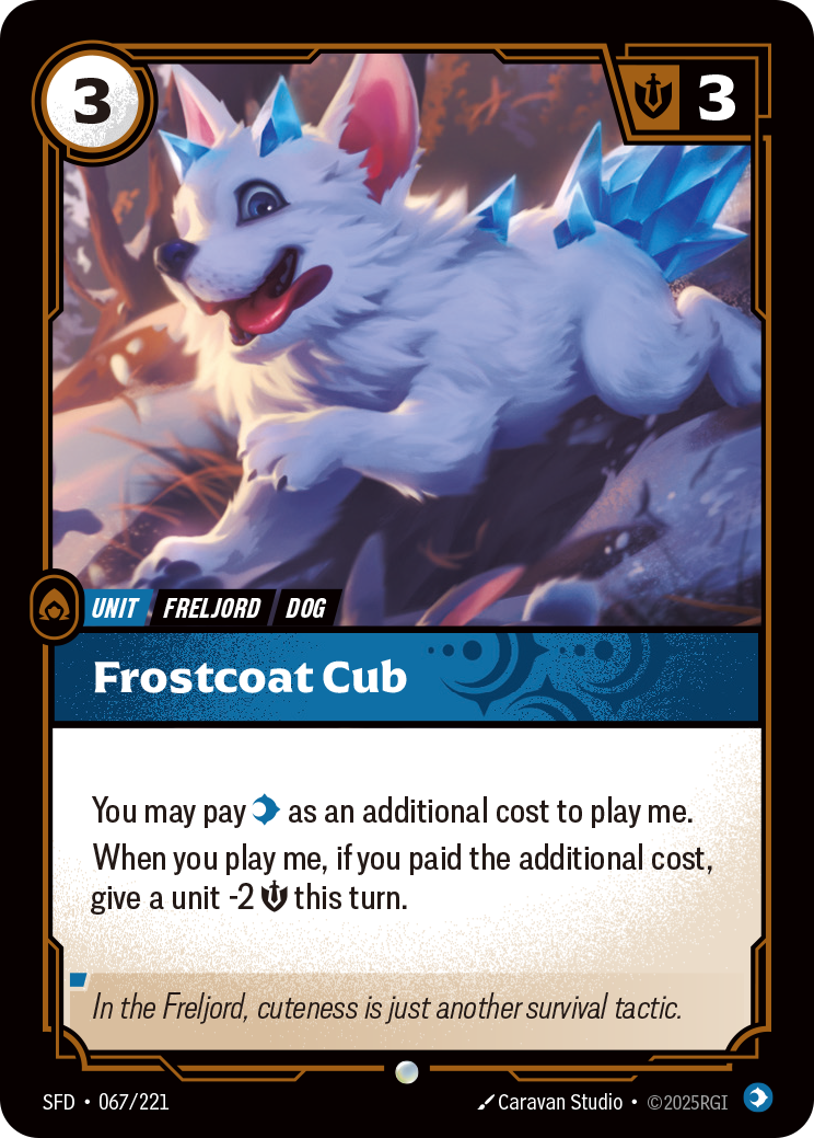 Frostcoat Cub - Riftbound Spiritforged #67