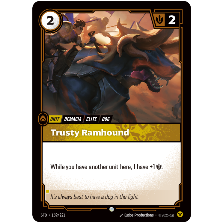 Trusty Ramhound - Riftbound Spiritforged #159
