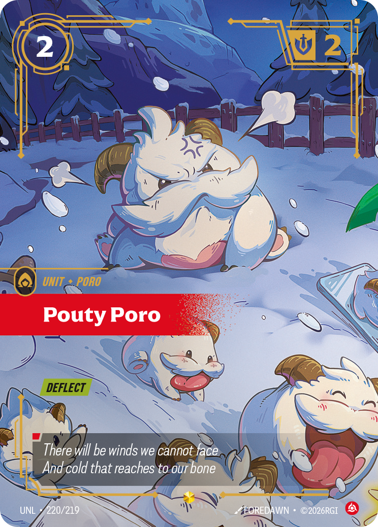 Riftbound TCG - Pouty Poro | Unleashed 220/219