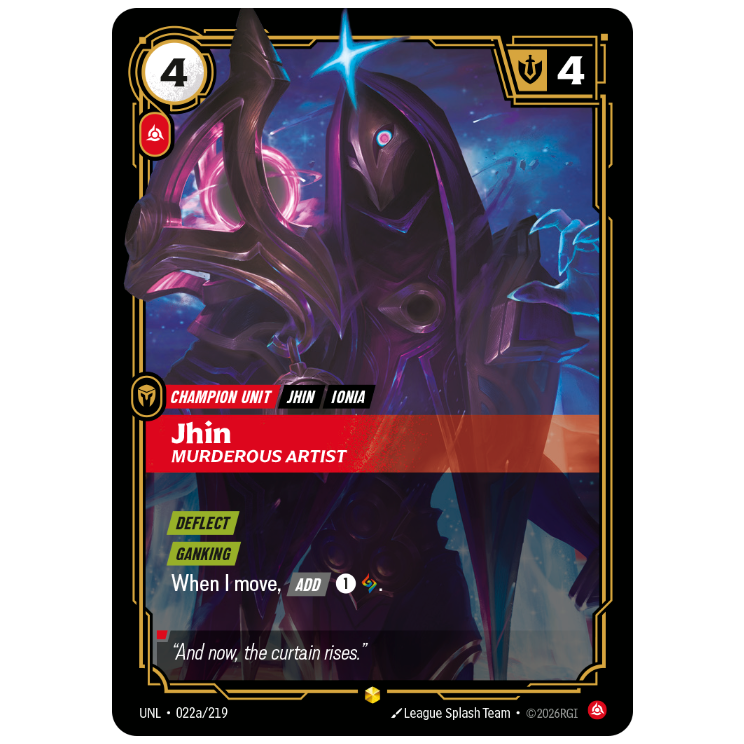 Riftbound TCG - Jhin, Murderous Artist | Unleashed 022a/219