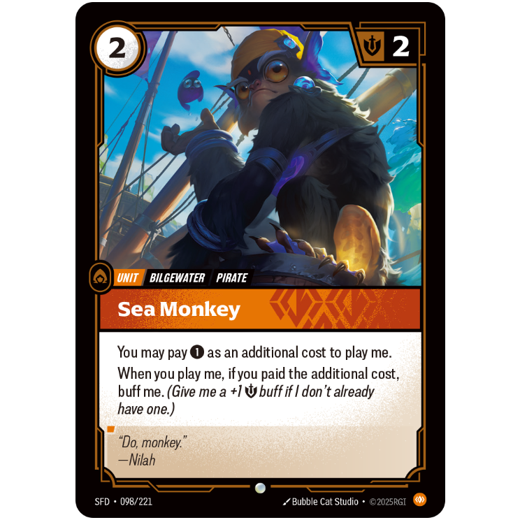 Sea Monkey - Riftbound Spiritforged #98