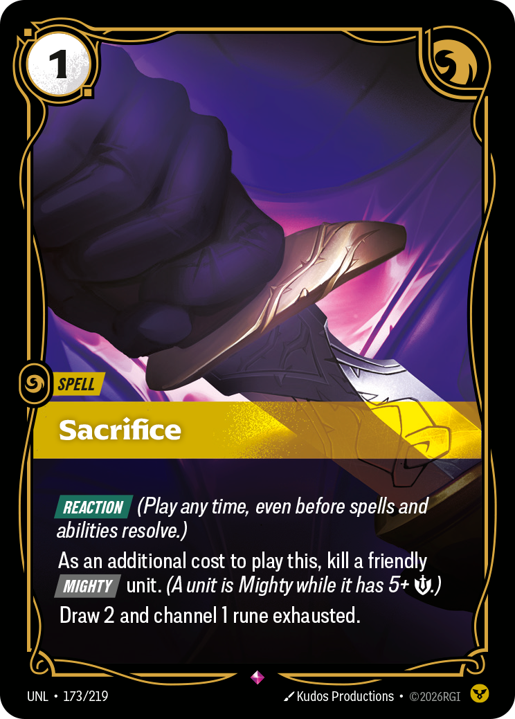 Riftbound TCG - Sacrifice | Unleashed 173/219