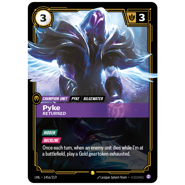 Riftbound TCG - Pyke, Returned | Unleashed 145a/219