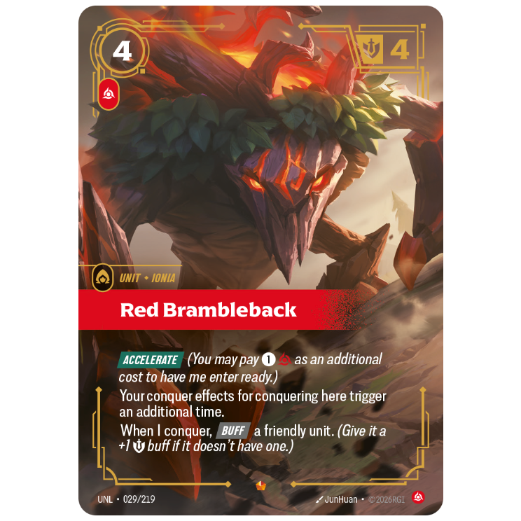 Riftbound TCG - Red Brambleback | Unleashed 029/219