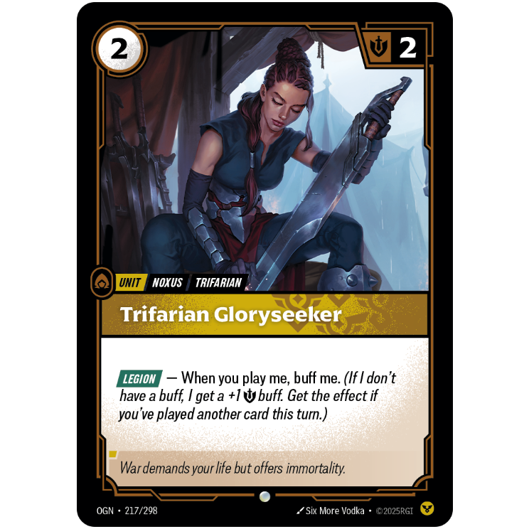 Trifarian Gloryseeker - Riftbound Origins #217