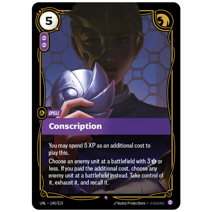 Riftbound TCG - Conscription | Unleashed 140/219