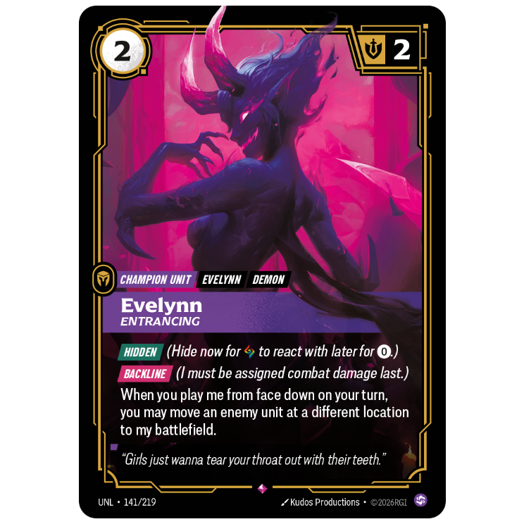 Riftbound TCG - Evelynn, Entrancing | Unleashed 141/219