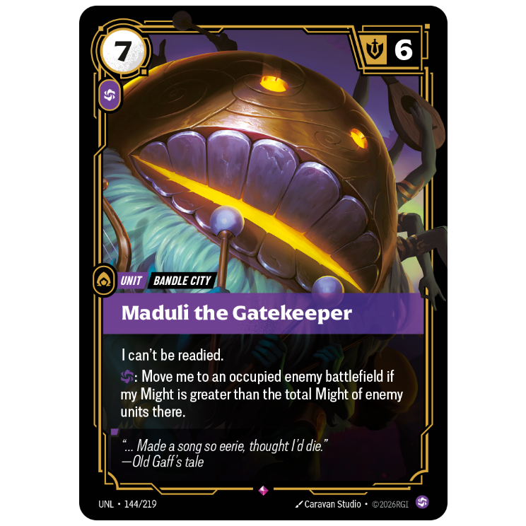 Riftbound TCG - Maduli the Gatekeeper | Unleashed 144/219