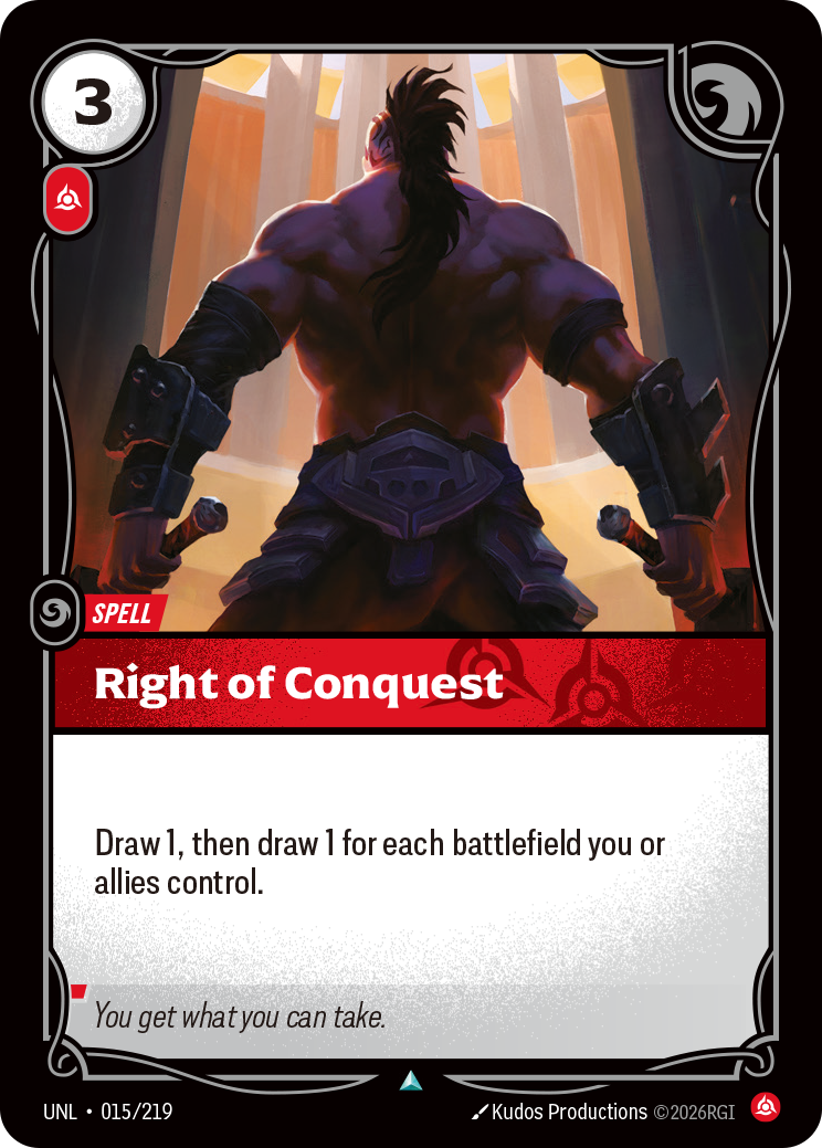 Riftbound TCG - Right of Conquest | Unleashed 015/219