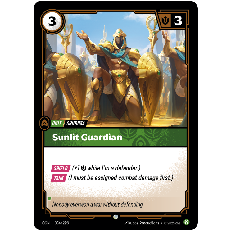 Sunlit Guardian - Riftbound Origins #054