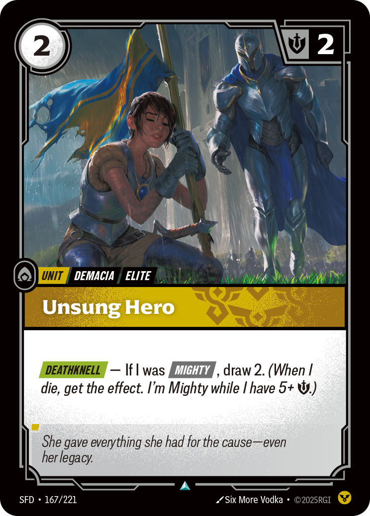 Unsung Hero - Riftbound Spiritforged #167