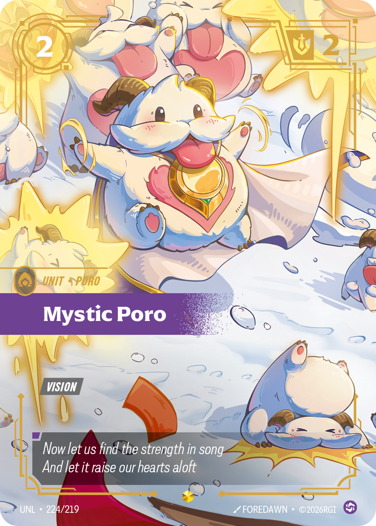 Riftbound TCG - Mystic Poro | Unleashed 224/219