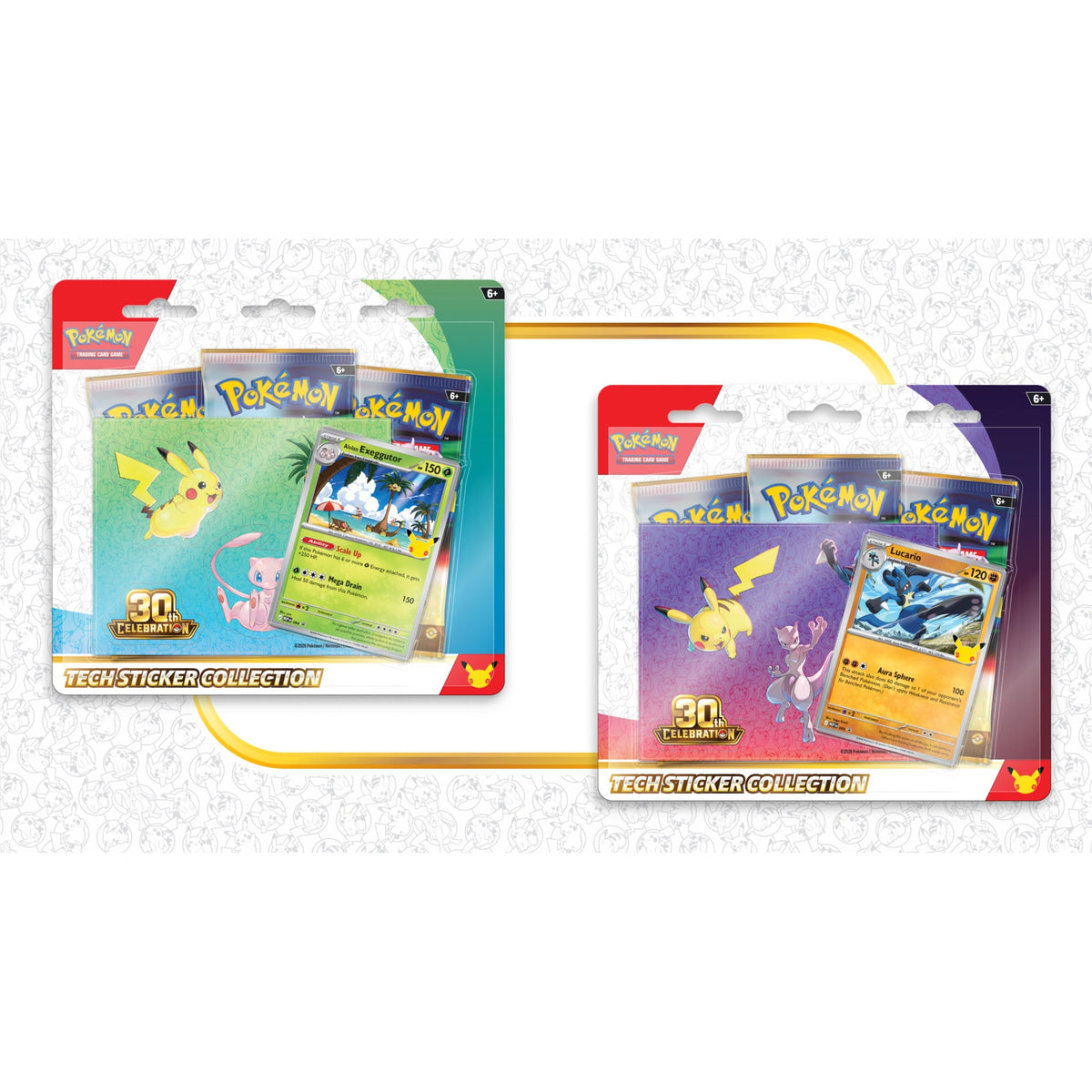 Pokemon TCG 30th Celebration Tech Sticker Collection (1:1, official Pokemon.com image)