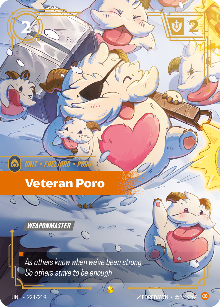 Riftbound TCG - Veteran Poro | Unleashed 223/219
