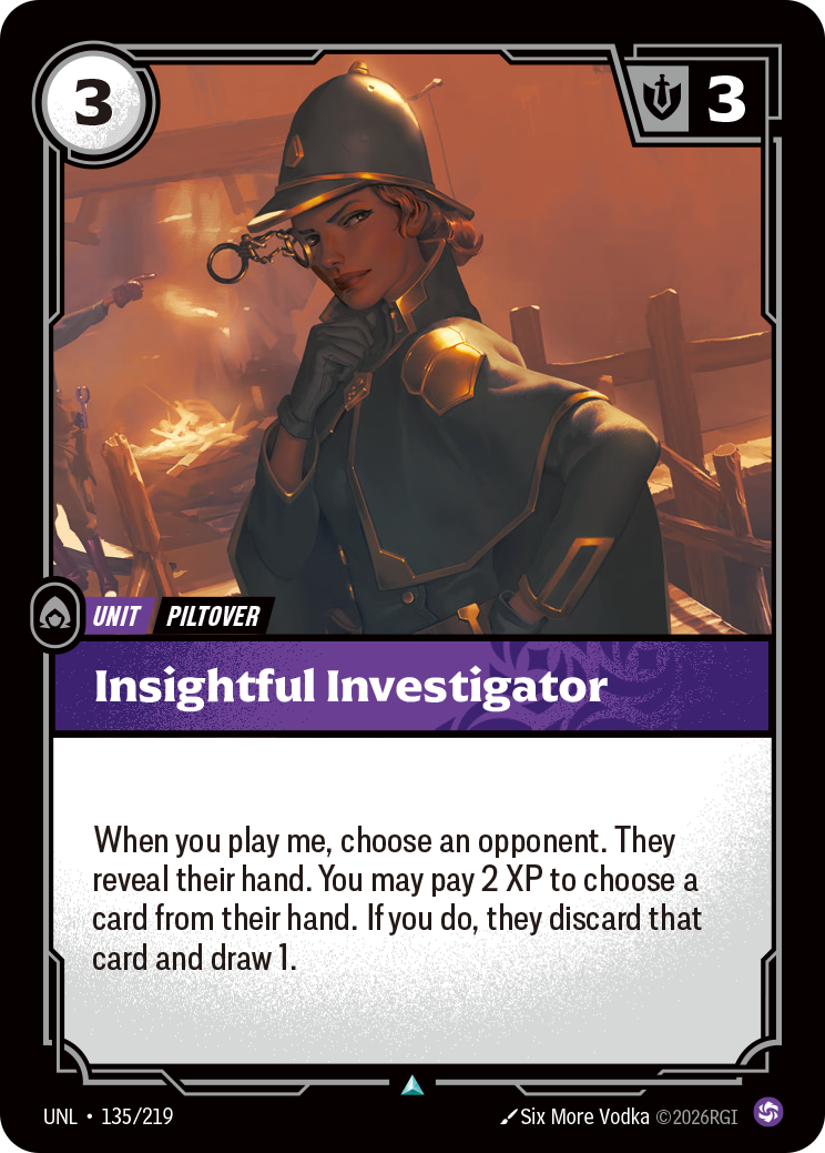 Riftbound TCG - Insightful Investigator | Unleashed 135/219