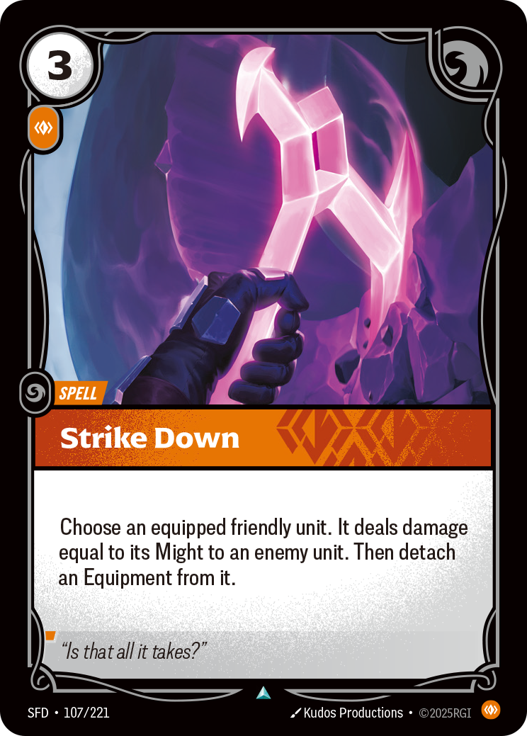 Strike Down - Riftbound Spiritforged #107