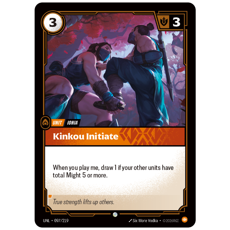 Riftbound TCG - Kinkou Initiate | Unleashed 097/219