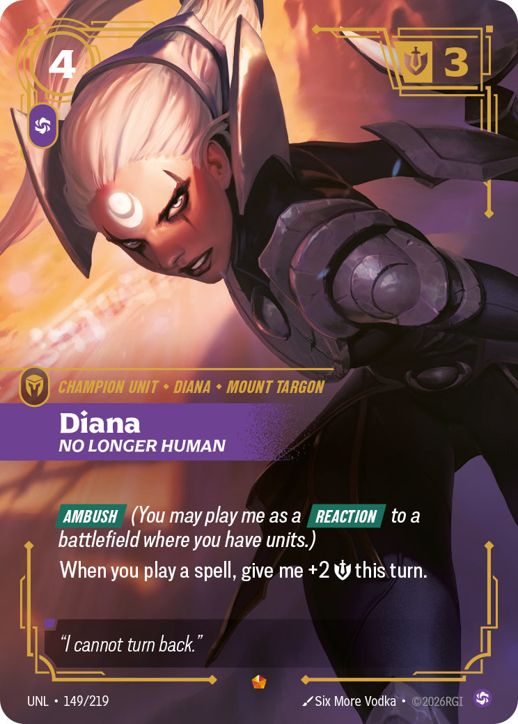 Riftbound TCG - Diana, No Longer Human | Unleashed 149/219