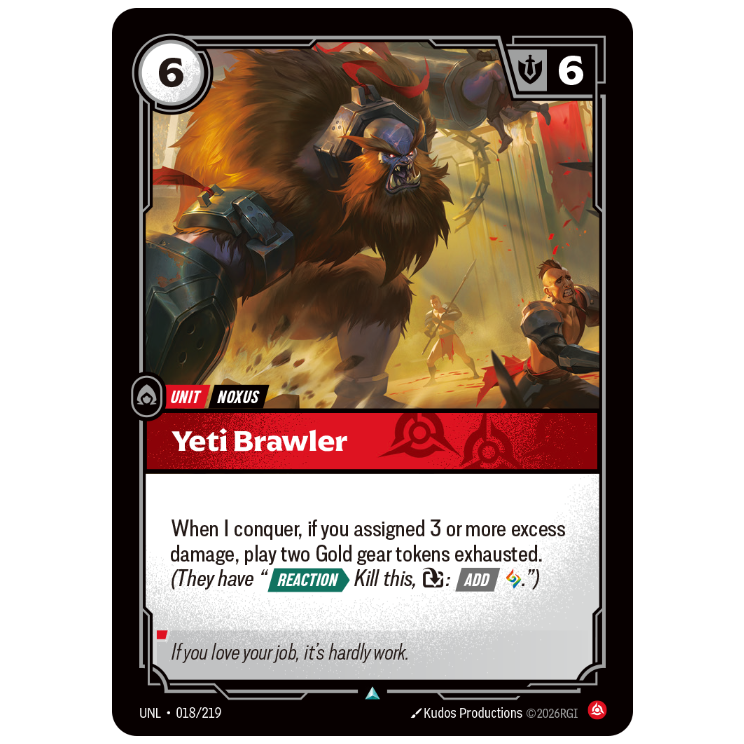 Riftbound TCG - Yeti Brawler | Unleashed 018/219