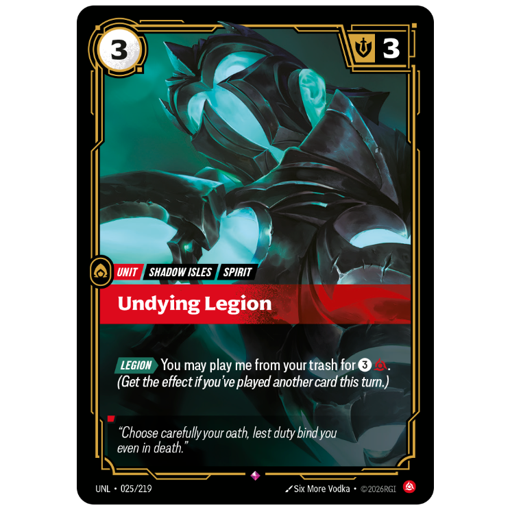Riftbound TCG - Undying Legion | Unleashed 025/219