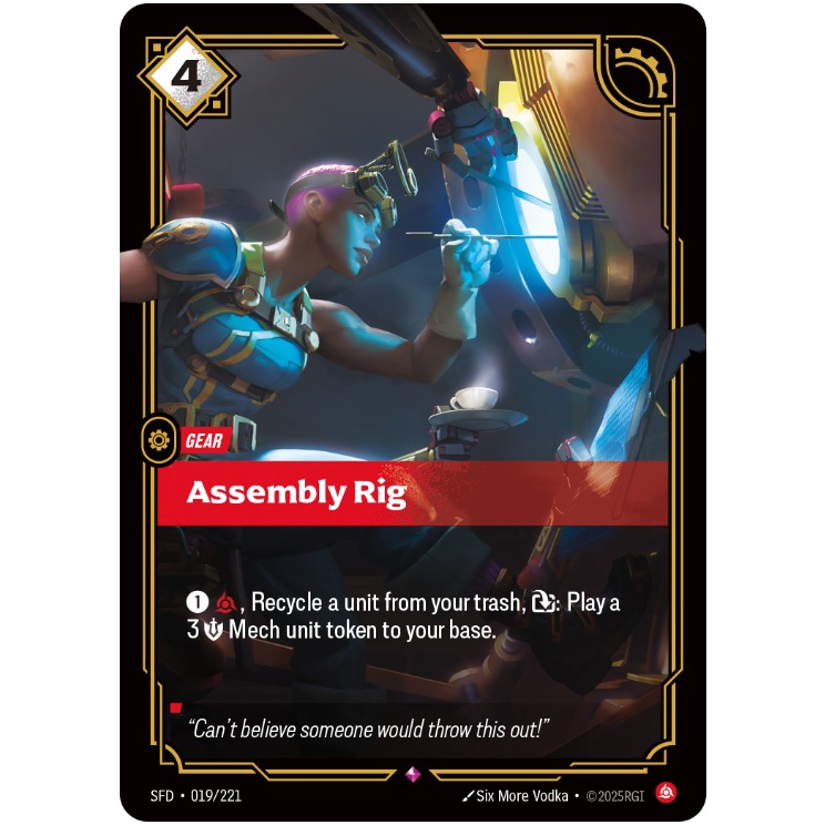 Riftbound TCG Assembly Rig Foil Spiritforged 019/221 – BaldnStinky