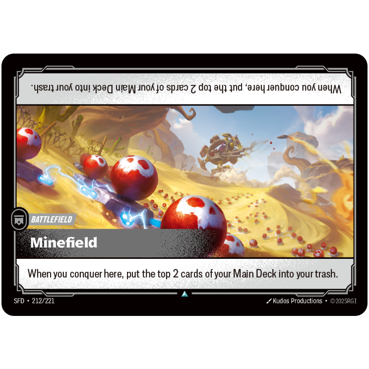 Riftbound TCG Minefield Foil Spiritforged 212/221 – BaldnStinky