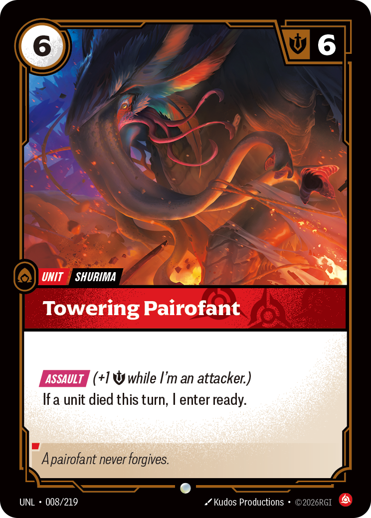 Riftbound TCG - Towering Pairofant | Unleashed 008/219