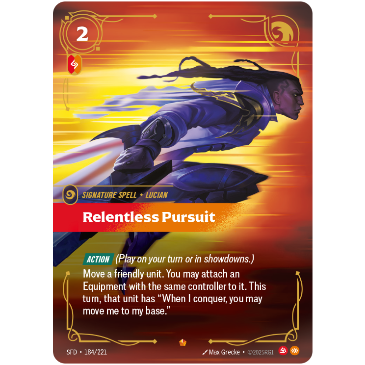 Relentless Pursuit - Riftbound Spiritforged #184