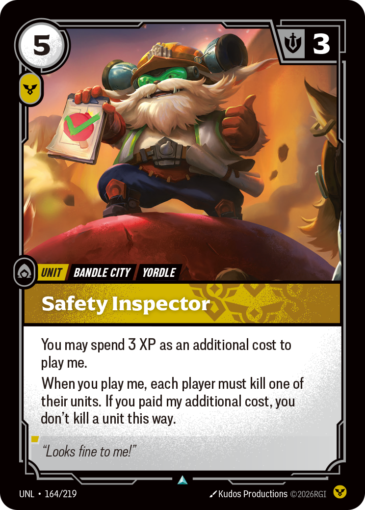 Riftbound TCG - Safety Inspector | Unleashed 164/219