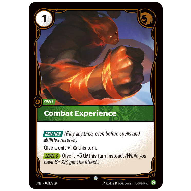 Riftbound TCG - Combat Experience | Unleashed 031/219