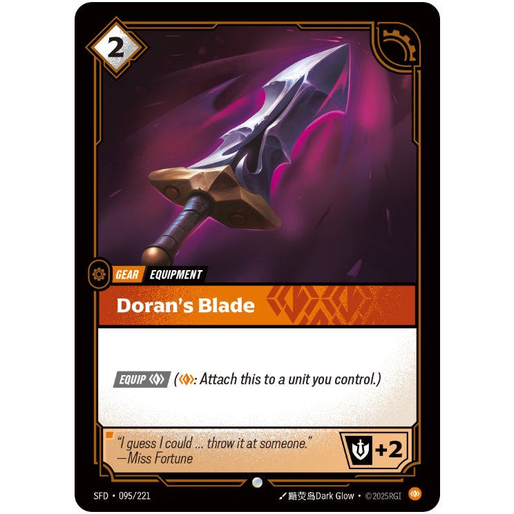 Doran's Blade - Riftbound Spiritforged #95