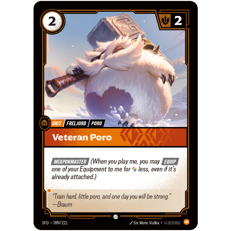 Veteran Poro - Riftbound Spiritforged #99