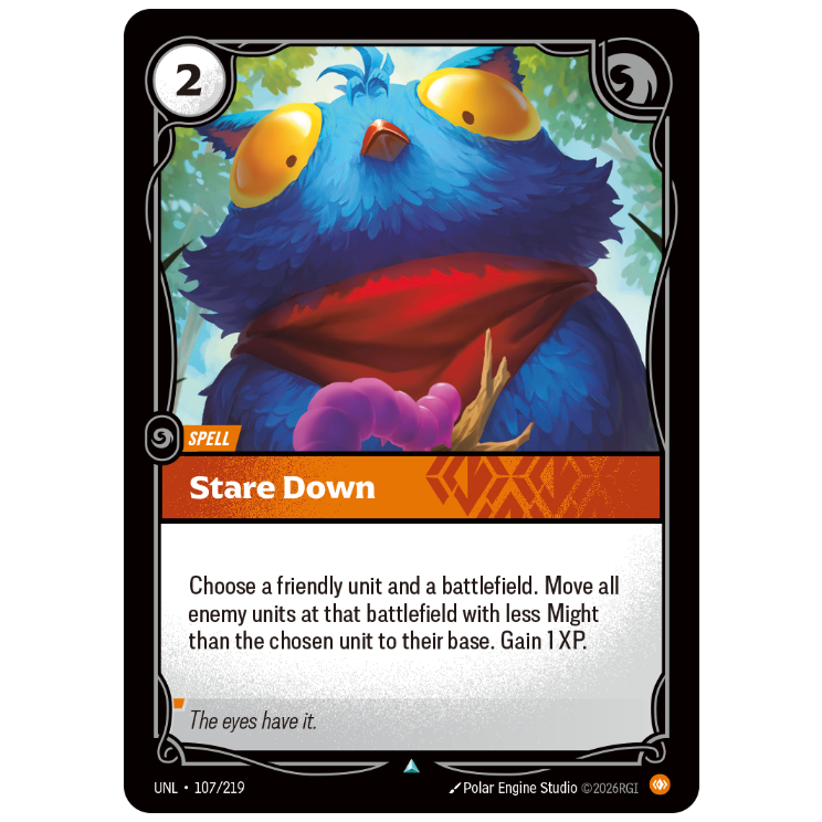 Riftbound TCG - Stare Down | Unleashed 107/219