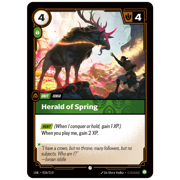 Riftbound TCG - Herald of Spring | Unleashed 034/219