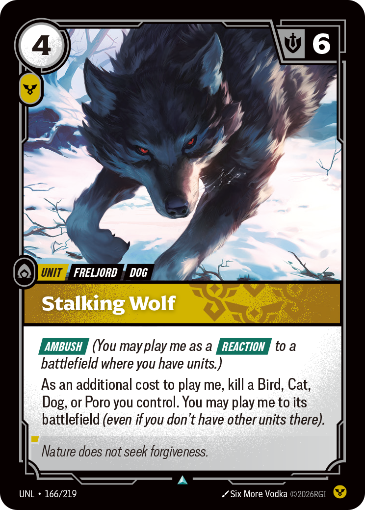 Riftbound TCG - Stalking Wolf | Unleashed 166/219