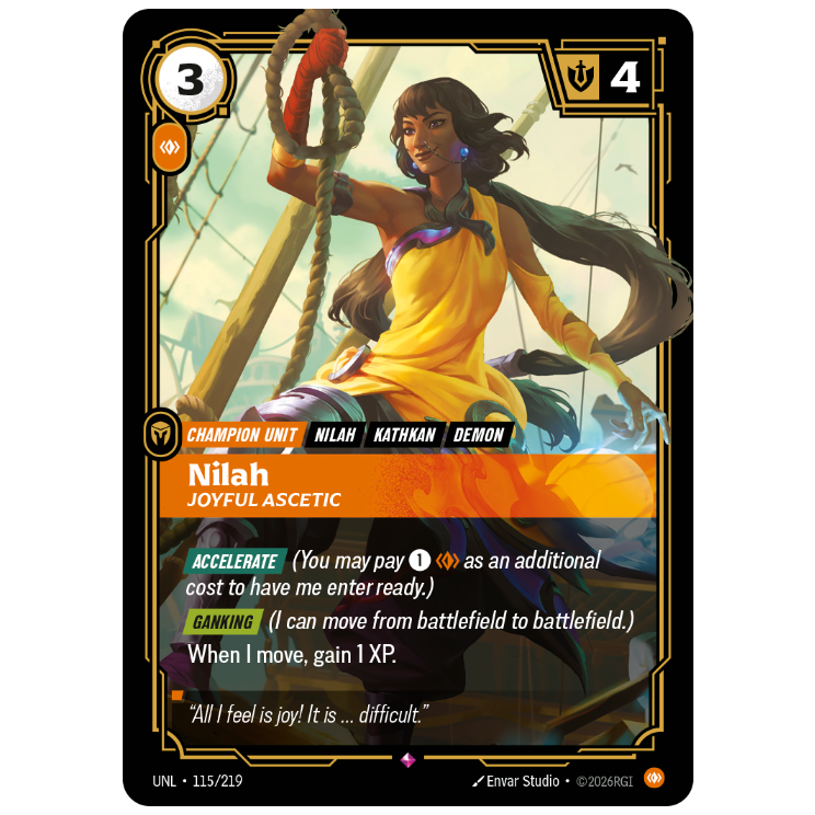 Riftbound TCG - Nilah, Joyful Ascetic | Unleashed 115/219