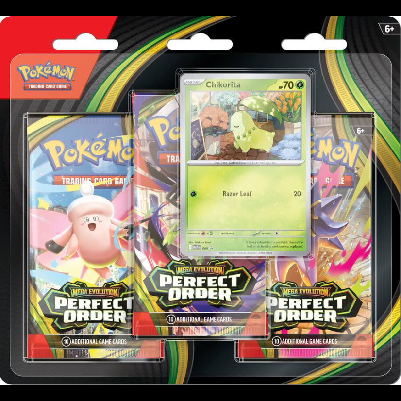 Pokémon TCG Mega Evolution Perfect Order 3-Booster Blister ME03 sealed English