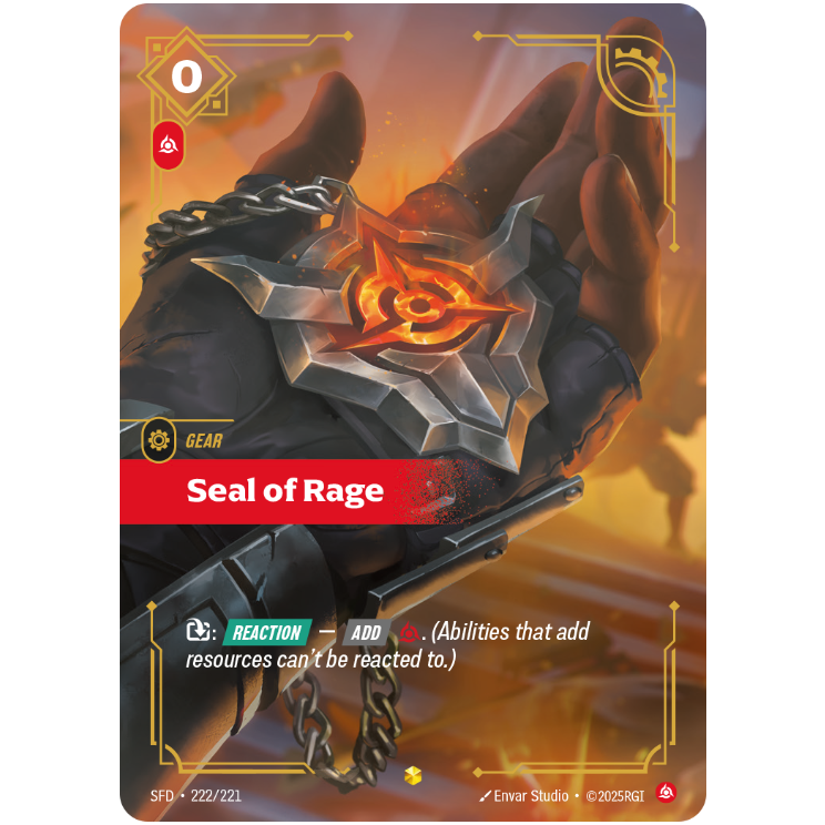 Seal Of Rage - Riftbound Spiritforged #222