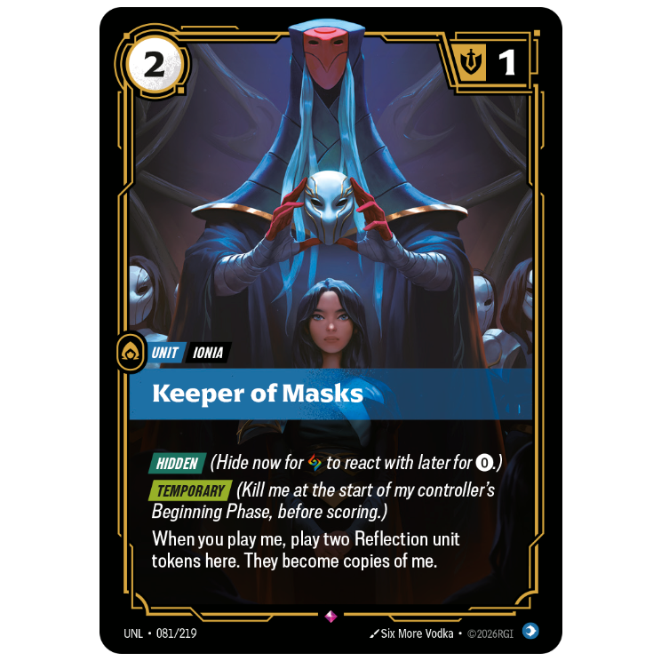 Riftbound TCG - Keeper of Masks | Unleashed 081/219