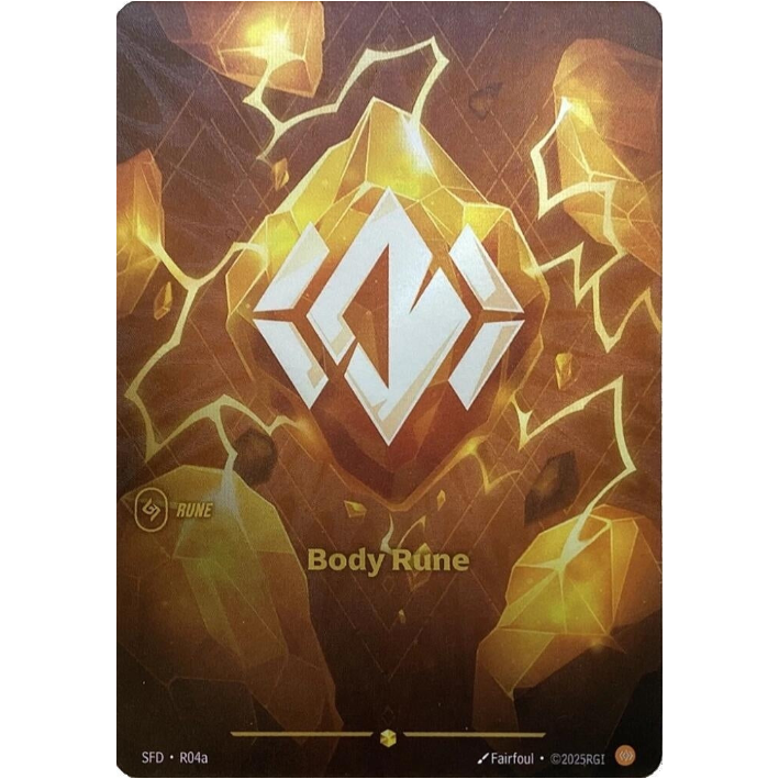Riftbound: Spiritforged — Body Rune (Alternate Art) [R04a] Foil Showcase