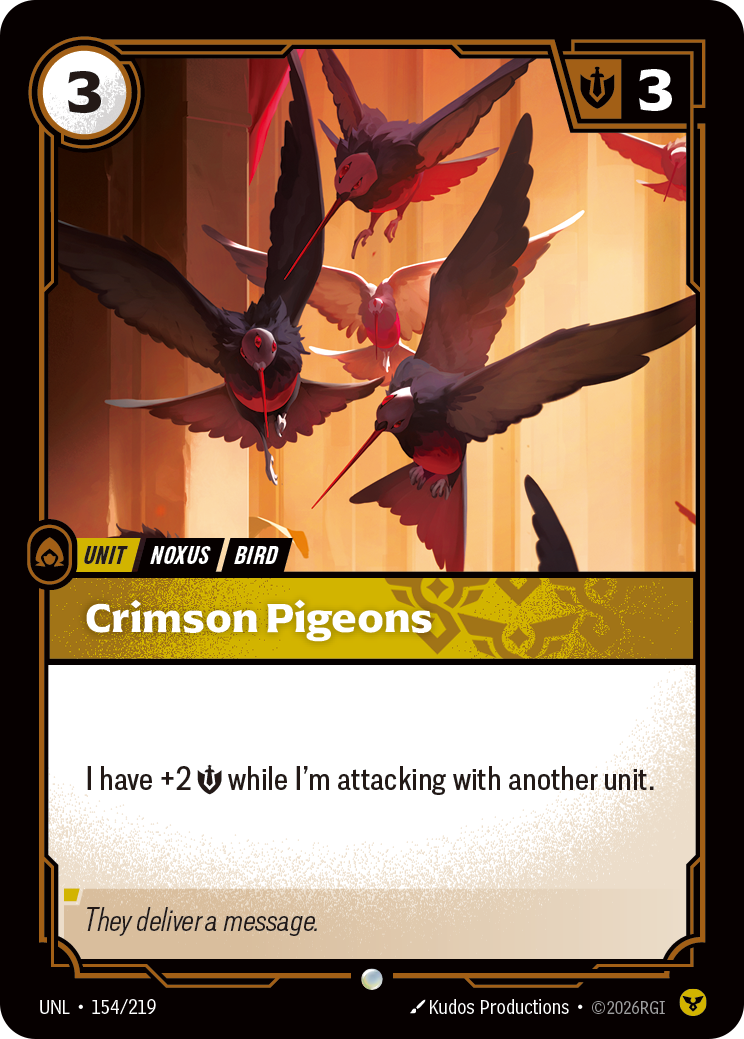 Riftbound TCG - Crimson Pigeons | Unleashed 154/219