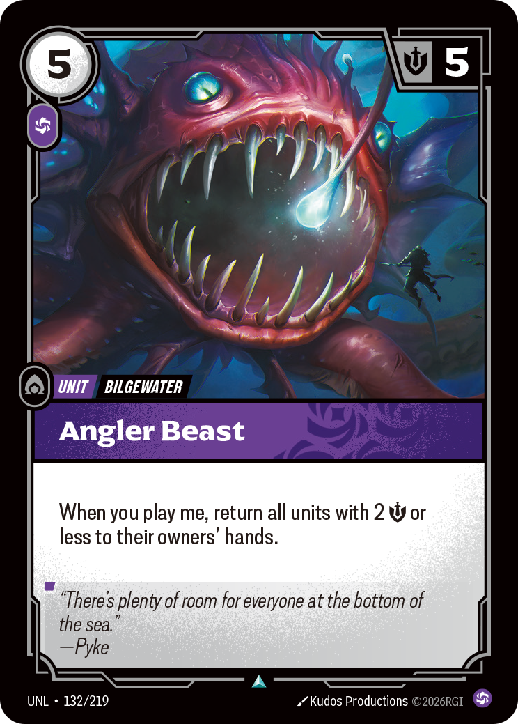 Riftbound TCG - Angler Beast | Unleashed 132/219