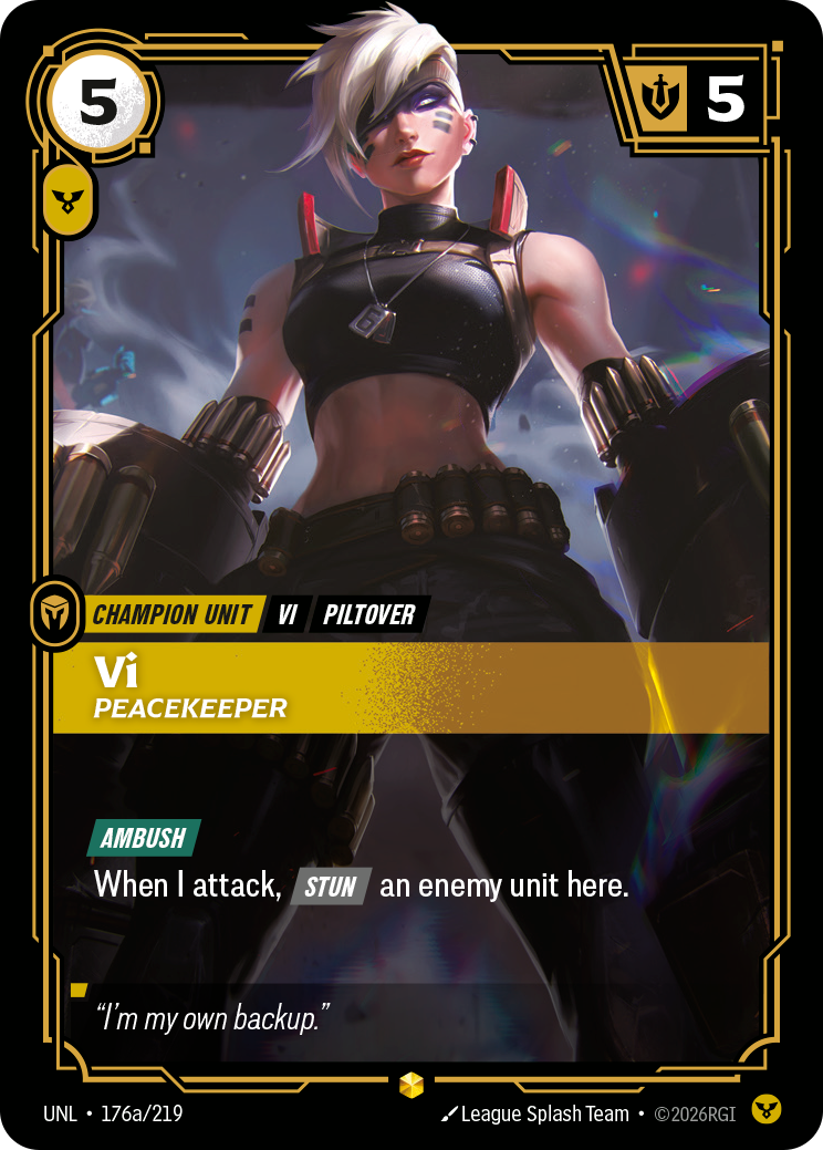 Riftbound TCG - Vi, Peacekeeper | Unleashed 176a/219