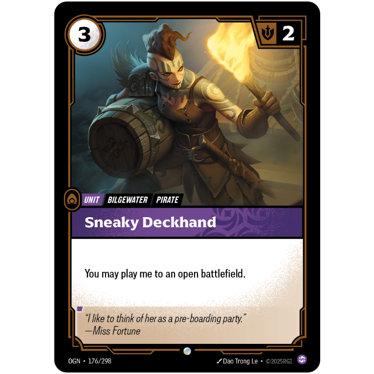 Sneaky Deckhand - Riftbound Origins #176