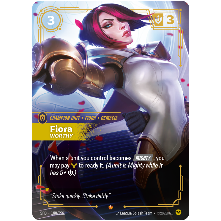 Fiora Worthy - Riftbound Spiritforged #180