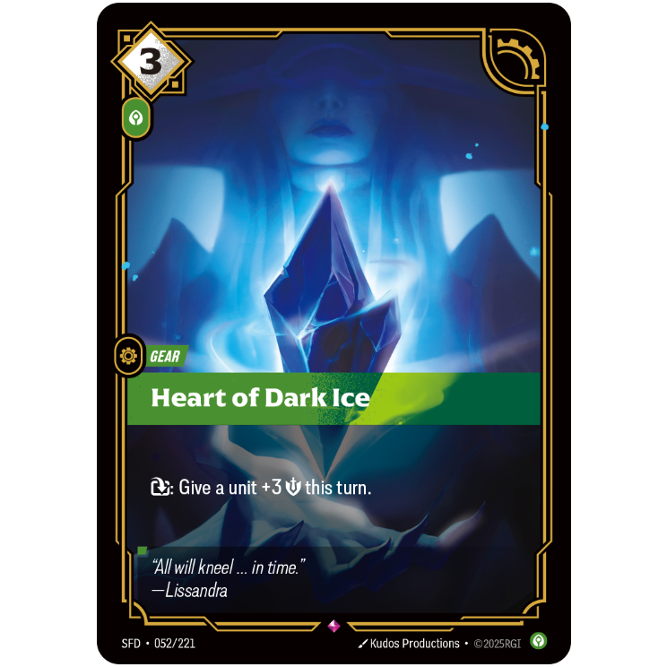 Heart Of Dark Ice - Riftbound Spiritforged #52