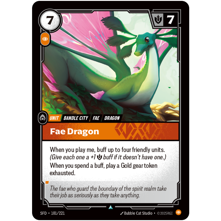 Fae Dragon - Riftbound Spiritforged #101