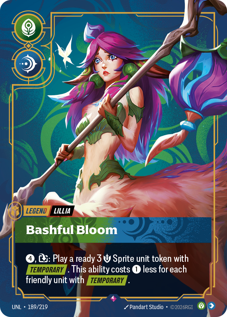 Riftbound TCG - Bashful Bloom | Unleashed 189/219